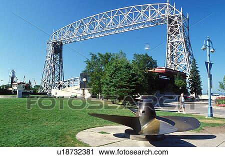 Duluth, MN, Minnesota, Aerial Lift Bridge, 386 feet long, at Canal Park in Duluth. View Large Photo Image Stock Image - Duluth, MN, Minnesota, Aerial Lift Bridge, 386 feet long, at Canal Park in Duluth.. Fotosearch