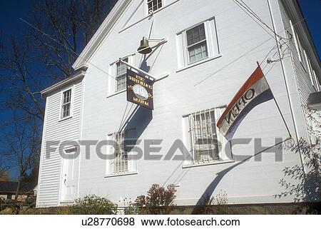 Stock Photo -  Essex, MA, Massachusetts, Shipbuilding Museum in the town of Essex a shipbuilding center.. Fotosearch