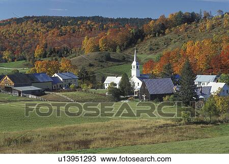 fall, village, East Corinth, VT, Vermont, colorful fall foliage View Large Photo Image Stock Image - fall, village, East Corinth, VT, Vermont, colorful fall foliage. Fotosearch
