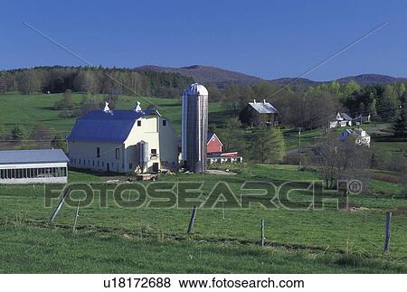 farm, spring, East Montpelier Center, VT, Vermont, Yellow barn on a farm and scenic countryside in East Montpelier Center in the spring. View Large Photo Image Stock Photo - farm, spring, East Montpelier Center, VT, Vermont, Yellow barn on a farm and scenic countryside in East Montpelier Center in the spring.. Fotosearch