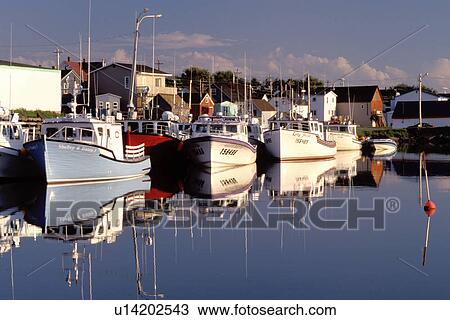 fishing harbor, Cape Breton, Nova Scotia, NS, Canada, Fishing boats docked in the harbor of Cheticamp on the Gulf of St. Lawrence in Cape Breton. View Large Photo Image Stock Image - fishing harbor, Cape Breton, Nova Scotia, NS, Canada, Fishing boats docked in the harbor of Cheticamp on the Gulf of St. Lawrence in Cape Breton. . Fotosearch