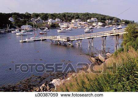 fishing harbor, New Harbor, Maine, ME, Pemaquid, Scenic view of fishing boats in the harbor. View Large Photo Image Stock Photo - fishing harbor, New Harbor, Maine, ME, Pemaquid, Scenic view of fishing boats in the harbor. . Fotosearch