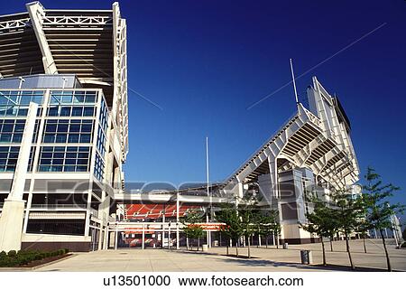 Stock Image -  football stadium, Cleveland, OH, Ohio, Cleveland Browns Stadium.. Fotosearch