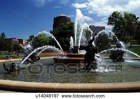 fountain, Kansas City, MO, Missouri, J. C. Nichols Fountain at Country Club Plaza. View Large Photo Image Stock Photo - fountain, Kansas City, MO, Missouri, J. C. Nichols Fountain at Country Club Plaza.. Fotosearch