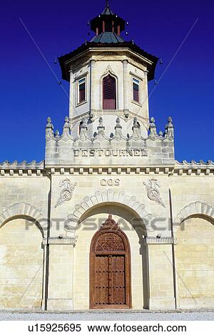 Stock Photography -  France, Bordeaux wine, Gironde, Cos d'Estournel, Europe, Aquitaine, Medoc Vineyards, Bordeaux Wine Region.. Fotosearch