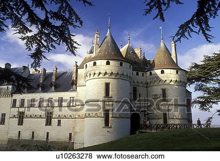 Stock Photo -  France, Chateau, Chaumont, Loire Valley, Loire Castle Region, Europe, Chateau de Chaumont a 15th century castle in the Loire Valley Region.. Fotosearch