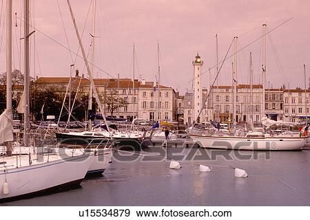 France, La Rochelle, Poitou-Charentes, Charente-Maritime, Europe, The Old Port City of La Rochelle on the Atlantic Oceanin the evening. View Large Photo Image Stock Photo - France, La Rochelle, Poitou-Charentes, Charente-Maritime, Europe, The Old Port City of La Rochelle on the Atlantic Oceanin the evening.. Fotosearch