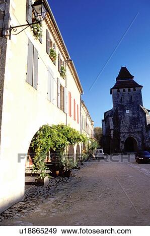 France, Landes, Labastide d' Armagnac, Aquitaine, Europe, Place Royale, Arcade Square View Large Photo Image Stock Photo - France, Landes, Labastide d' Armagnac, Aquitaine, Europe, Place Royale, Arcade Square. Fotosearch
