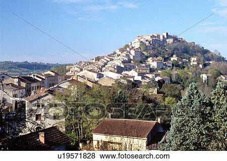 France, medieval village, the Dordogne, Quercy, Midi-Pyrenees, Tarn, Cordes-sur-Ciel, Europe, Scenic medieval hilltop village of Cordes-sur-Ciel. View Large Photo Image Stock Photo -  France, medieval village, the Dordogne, Quercy, Midi-Pyrenees, Tarn, Cordes-sur-Ciel, Europe, Scenic medieval hilltop village of Cordes-sur-Ciel.. Fotosearch
