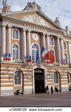 France, Toulouse, Haute-Garonne, Midi-Pyrenees, Europe, Place du Capitole, City Hall, Capitolium View Large Photo Image Stock Photograph - France, Toulouse, Haute-Garonne, Midi-Pyrenees, Europe, Place du Capitole, City Hall, Capitolium. Fotosearch