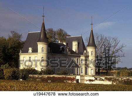 France, vineyard, Bordeaux Wine Region, Gironde, Chateau Pichon-Longueville, Europe, Medoc Vineyards, Aquitaine. View Large Photo Image Stock Photo - France, vineyard, Bordeaux Wine Region, Gironde, Chateau Pichon-Longueville, Europe, Medoc Vineyards, Aquitaine.. Fotosearch