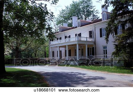 Stock Image -  Franklin D. Roosevelt, Hyde Park, New York, Home of Franklin Delano Roosevelt National Historic Site in Hyde Park, New York. . Fotosearch