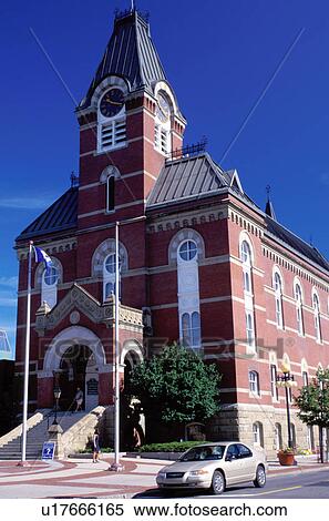 Stock Photography -  Fredericton, New Brunswick, City Hall, NB, Canada, City Hall in Fredericton. . Fotosearch