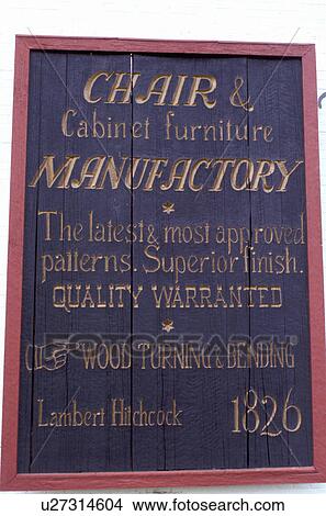 furniture, Hitchcock Museum, The Hitchcock Company Factory Store, sign, Lichtfield Hills, Riverton, Connecticut. America's greatest chair makers. View Large Photo Image Picture - furniture, Hitchcock Museum, The Hitchcock Company Factory Store, sign, Lichtfield Hills, Riverton, Connecticut. America's greatest chair makers.. Fotosearch