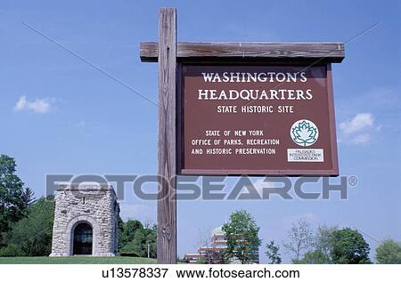 George Washington, Newburgh, New York, Washington's Headquarters State Historic Site, sign, Tower and Victory Monument. View Large Photo Image Stock Photo - George Washington, Newburgh, New York, Washington's Headquarters State Historic Site, sign, Tower and Victory Monument.. Fotosearch