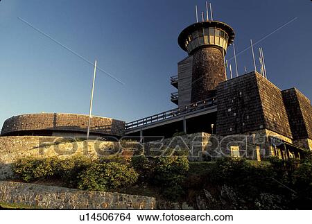 Picture -  Georgia, GA, Brasstown Bald visitor center and overlook in the Chattahoochee National Forest in northern Georgia. The highest point in Georgia . Fotosearch