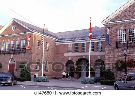 Stock Image -  Hall of Fame, baseball, Cooperstown, NY, New York, National Baseball Hall of Fame and Museum.. Fotosearch