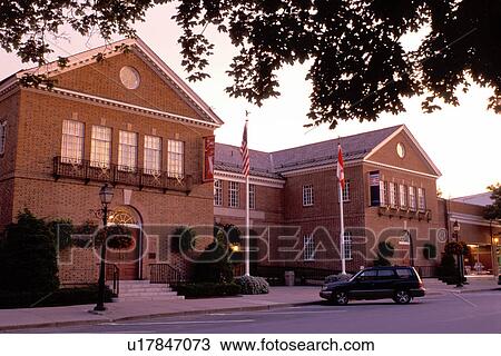 Stock Image -  Hall of Fame, baseball, Cooperstown, NY, New York, National Baseball Hall of Fame and Museum.. Fotosearch