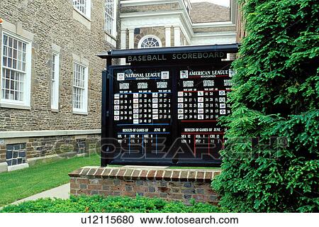 Hall of Fame, Cooperstown, baseball, NY, New York, Baseball Scoreboard for National League and American League outside the National Baseball Hall of Fame and Museum. View Large Photo Image Stock Image - Hall of Fame, Cooperstown, baseball, NY, New York, Baseball Scoreboard for National League and American League outside the National Baseball Hall of Fame and Museum.. Fotosearch