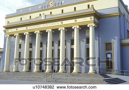 Stock Image -  Hanford, California, CA, Hanford Auditorium in Hanford.. Fotosearch