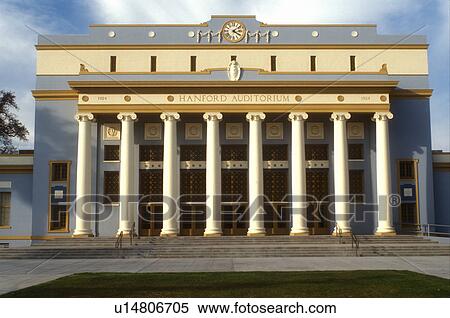 Stock Photography -  Hanford, California, CA, Hanford Auditorium in Hanford.. Fotosearch