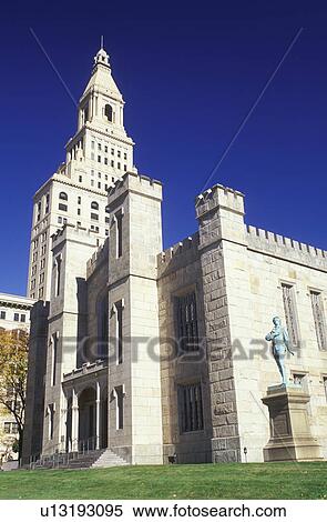 Hartford, Connecticut, CT, Wadsworth Anthenaeum and Travelers Insurance Tower building in downtown Hartford View Large Photo Image Stock Photography - Hartford, Connecticut, CT, Wadsworth Anthenaeum and Travelers Insurance Tower building in downtown Hartford. Fotosearch
