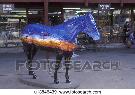 horse, Scottsdale, Arizona, AZ, Horse statue Old Town Scottsdale in downtown Scottsdale. View Large Photo Image Stock Photo - horse, Scottsdale, Arizona, AZ, Horse statue Old Town Scottsdale in downtown Scottsdale.. Fotosearch