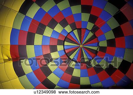 Stock Photo -  hot air balloon, Vermont, VT, Stowe, Inside view of hot air balloon at the Stoweflake Hot Air Balloon Festival.. Fotosearch