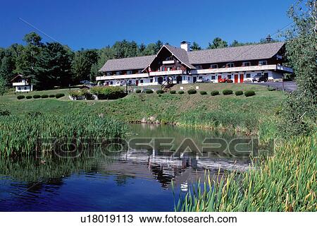 Stock Image -  hotel, inn, motel, resort, New Hampshire, Glen, NH, The Lodge at Linderhof.. Fotosearch