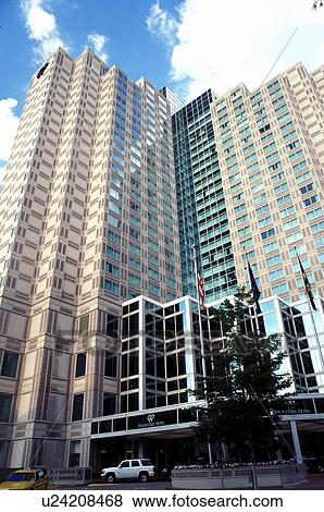 Stock Photo -  hotel, Pittsburgh, high-rise, PA, Pennsylvania, Doubletree Hotel in downtown Pittsburgh, PA. Fotosearch