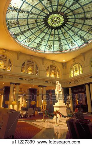hotel, Richmond, Virginia, VA, Statue of Thomas Jefferson inside the lobby of The Jefferson Hotel in Richmond. View Large Photo Image Stock Photo - hotel, Richmond, Virginia, VA, Statue of Thomas Jefferson inside the lobby of The Jefferson Hotel in Richmond.. Fotosearch