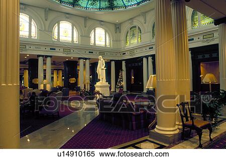 hotel, Richmond, Virginia, VA, Statue of Thomas Jefferson inside the lobby of The Jefferson Hotel in Richmond. View Large Photo Image Stock Photography - hotel, Richmond, Virginia, VA, Statue of Thomas Jefferson inside the lobby of The Jefferson Hotel in Richmond.. Fotosearch