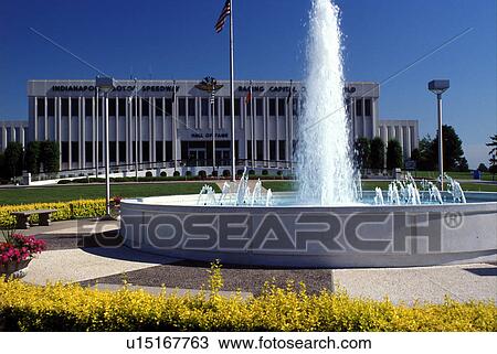 Stock Image -  Indianapolis Speedway, automobile, Hall of Fame, Indianapolis, IN, Indiana, Indianapolis Motor Speedway, Hall of Fame Museum, Racing Capital of the World.. Fotosearch