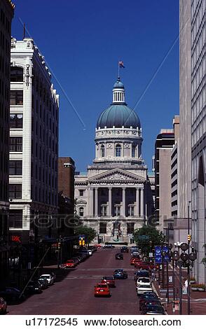 Stock Photography -  Indianapolis, State Capitol, capitol, Statehouse, IN, Indiana, State Capitol Building in downtown Indianapolis.. Fotosearch