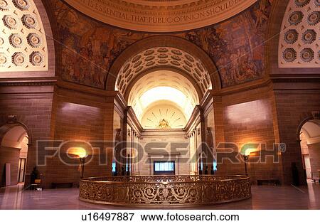 Jefferson City, MO, State Capitol, Statehouse, Missouri, Interior view of the Rotunda decorated with murals in the State Capitol building in Jefferson City. View Large Photo Image Stock Photo - Jefferson City, MO, State Capitol, Statehouse, Missouri, Interior view of the Rotunda decorated with murals in the State Capitol building in Jefferson City.. Fotosearch