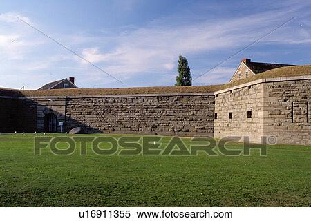 Stock Photography -  jewish, fort, Oswego, New York, NY, Fort Ontario State Historic Site on Lake Ontario. The only U. S. site to house Jewish refugees during World War II.. Fotosearch