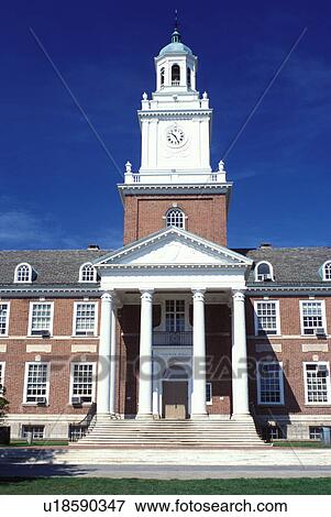 Stock Photo -  John Hopkins University, Baltimore, Maryland, college, Gilman Hall on the campus of John Hopkins University in Baltimore.. Fotosearch