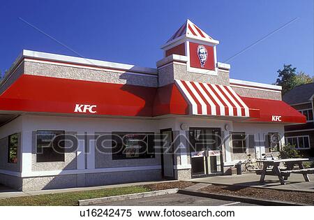 Stock Photography -  Kentucky Fried Chicken, KFC, restaurant, Vermont, VT, Burlington, Kentucky Fried Chicken. Fotosearch