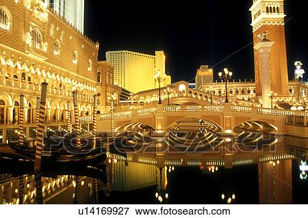Las Vegas, casino, Nevada, NV, The Strip, The Venetian Casino Resort replica of Venice, Italy on The Strip at night in Las Vegas, the Entertainment Capital of the World. View Large Photo Image Stock Photo - Las Vegas, casino, Nevada, NV, The Strip, The Venetian Casino Resort replica of Venice, Italy on The Strip at night in Las Vegas, the Entertainment Capital of the World.. Fotosearch