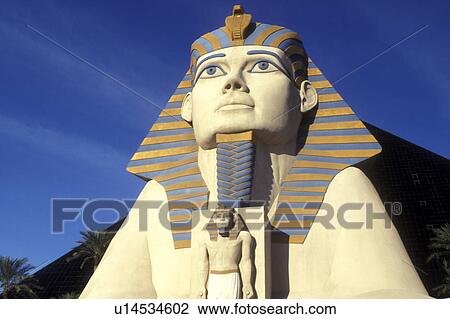 Las Vegas, casino, sphinx, Nevada, NV, The Strip, Giant Sphinx at the entrance to Luxor Las Vegas Hotel & Casino on The Strip in Las Vegas, the Entertainment Capital of the World. View Large Photo Image Stock Image - Las Vegas, casino, sphinx, Nevada, NV, The Strip, Giant Sphinx at the entrance to Luxor Las Vegas Hotel & Casino on The Strip in Las Vegas, the Entertainment Capital of the World.. Fotosearch
