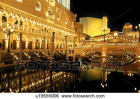 Las Vegas, NV, casino, Nevada, The Strip, The Venetian Casino Resort replica of Venice, Italy on The Strip at night in Las Vegas, the Entertainment Capital of the World. View Large Photo Image Stock Photograph - Las Vegas, NV, casino, Nevada, The Strip, The Venetian Casino Resort replica of Venice, Italy on The Strip at night in Las Vegas, the Entertainment Capital of the World.. Fotosearch