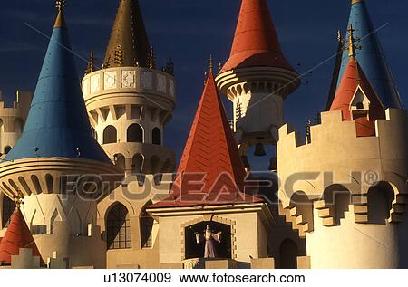 Stock Photo -  Las Vegas, NV, Nevada, The Strip, Excalibur Hotel & Casino on The Strip in Las Vegas, the Entertainment Capital of the World.. Fotosearch