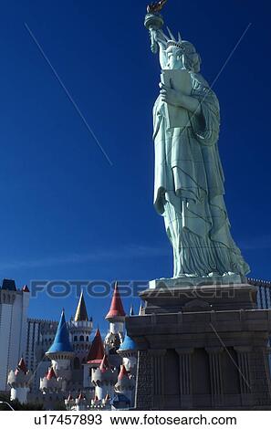 Las Vegas, Statue of Liberty, Nevada, NV, The Strip, Replica of the Statue of Liberty at New-York New-York Hotel & Casino on The Strip in Las Vegas, the Entertainment Capital of the World. View Large Photo Image Stock Image - Las Vegas, Statue of Liberty, Nevada, NV, The Strip, Replica of the Statue of Liberty at New-York New-York Hotel & Casino on The Strip in Las Vegas, the Entertainment Capital of the World.. Fotosearch