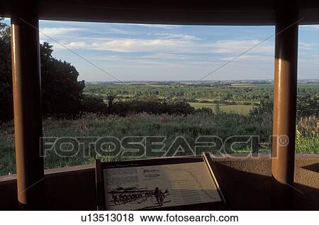 Stock Photo -  Lewis & Clark Trail, Decatur, NE, Nebraska, Blackbird Hill overlooking the Missouri River Valley on the Omaha Indian Reservation part of the Lewis & Clark National Historic Trail.. Fotosearch