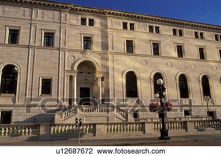 Stock Image -  library, St. Paul, MN, Minnesota, Twin Cities, St. Paul Library in downtown Saint Paul. . Fotosearch