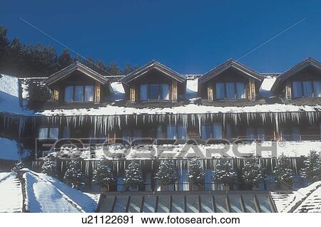 lodging, Stowe, resort, Trapp Family Lodge, Vermont, TFL, VT, Icicles hang down from Trapp Family Lodge in Stowe in the winter. View Large Photo Image Stock Image - lodging, Stowe, resort, Trapp Family Lodge, Vermont, TFL, VT, Icicles hang down from Trapp Family Lodge in Stowe in the winter.. Fotosearch