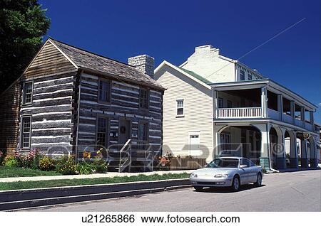 Log Cabin Rising Sun In Indiana Historic Empire House Hotel