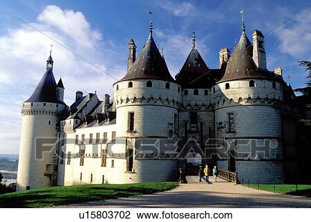 Stock Image -  Loire Valley, France, Chaumont, Chateau, Loire Castle Region, Europe, Chateau de Chaumont a 15th century castle in the Loire Valley Region.. Fotosearch