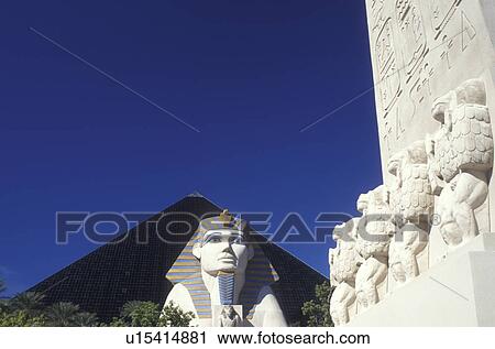 Luxor, Las Vegas, pyramid, casino, sphinx, Nevada, NV, The Strip, Giant Sphinx and pyramid-shaped hotel at Luxor Las Vegas Hotel & Casino on The Strip in Las Vegas, the Entertainment Capital of the World. View Large Photo Image Stock Image - Luxor, Las Vegas, pyramid, casino, sphinx, Nevada, NV, The Strip, Giant Sphinx and pyramid-shaped hotel at Luxor Las Vegas Hotel & Casino on The Strip in Las Vegas, the Entertainment Capital of the World.. Fotosearch