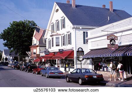 Maine, Boothbay Harbor, ME, Shops along the street in the town of Boothbay Harbor. View Large Photo Image Stock Image - Maine, Boothbay Harbor, ME, Shops along the street in the town of Boothbay Harbor. . Fotosearch
